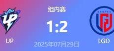 LOL-LPL： LGD鏖战三局力克UP